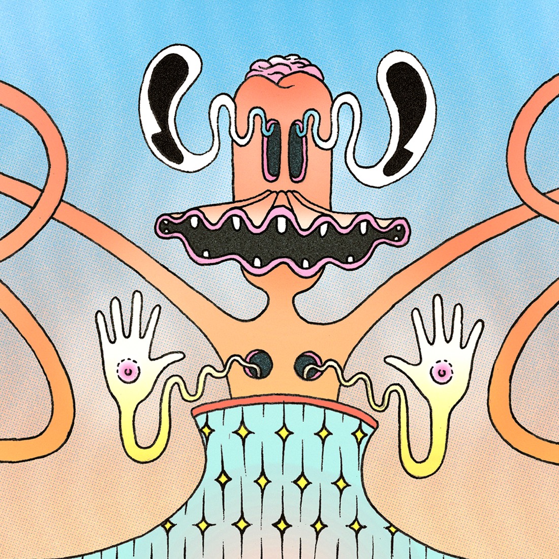 Illustration detail from the 2016 Festival de la Cour Denis poster