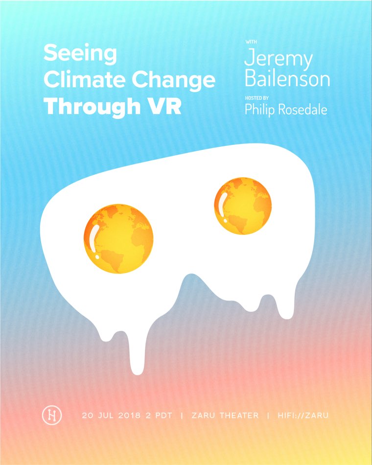 Poster design for Face to Face Speaker Series with Jeremy Bailenson